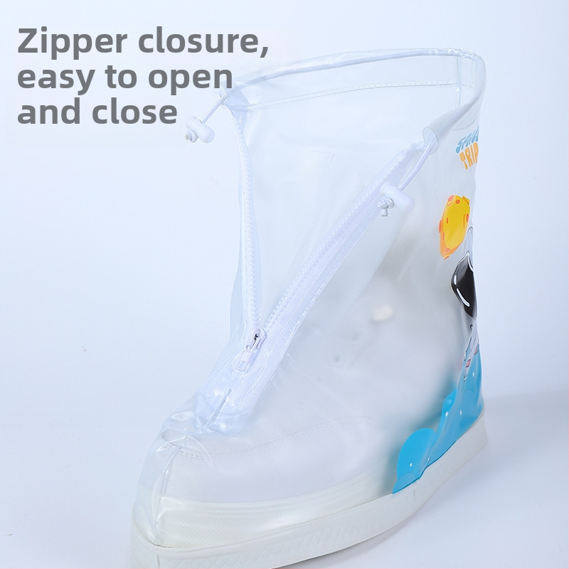 Vaikų PVC lietaus batų uždangalai — atsparūs vandeniui, neslystantys, atsparūs dilimui, nešvarumams atsparūs