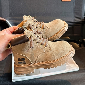 Laste Martins saapad külgkinniga, pealmine materjal: mikrofiiber nahk, vooder kunstlik karusnahk, kummist talla