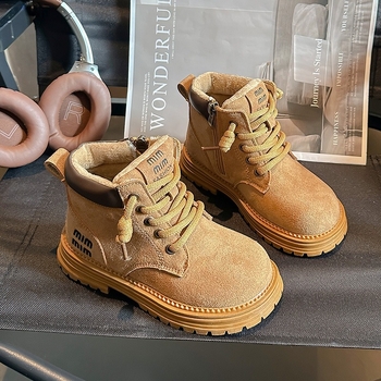 Laste Martins saapad külgkinniga, pealmine materjal: mikrofiiber nahk, vooder kunstlik karusnahk, kummist talla