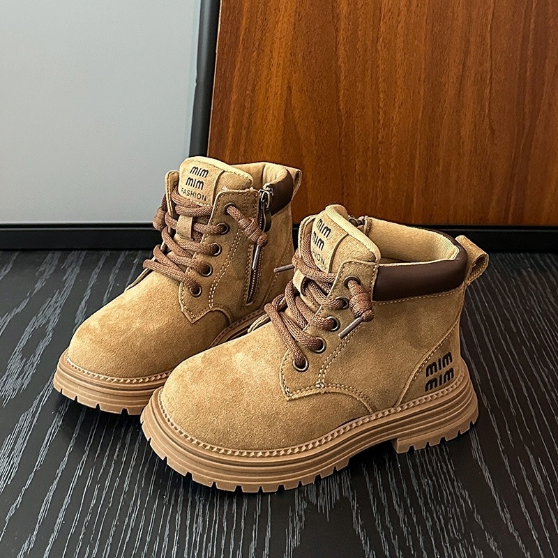 Laste Martins saapad külgkinniga, pealmine materjal: mikrofiiber nahk, vooder kunstlik karusnahk, kummist talla