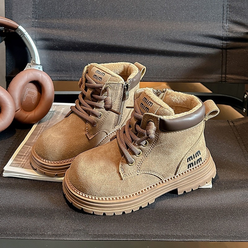 Laste Martins saapad külgkinniga, pealmine materjal: mikrofiiber nahk, vooder kunstlik karusnahk, kummist talla