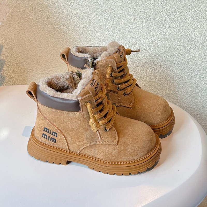 Laste Martins saapad külgkinniga, pealmine materjal: mikrofiiber nahk, vooder kunstlik karusnahk, kummist talla