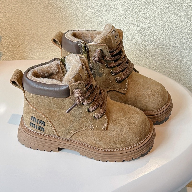 Laste Martins saapad külgkinniga, pealmine materjal: mikrofiiber nahk, vooder kunstlik karusnahk, kummist talla