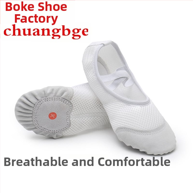 Παιδικά παπούτσια χορού με πλέγμα στο επάνω μέρος και μαλακή σόλα – Αναπνεύσιμα, Ελαφριά, Αποσμητικά, για Μπαλέτο και Σύγχρονο Χορό