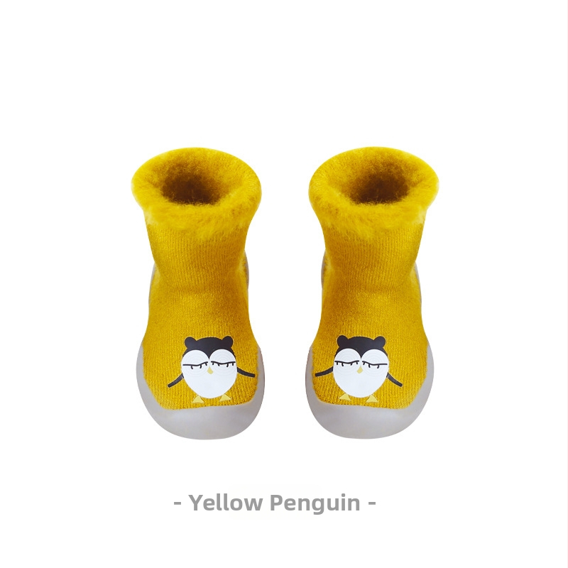 Laste põranda sokid, mittelibiseva tallaga, akrüülmaterjal, fliisvooder, paksud, siseruumides ja välistingimuseks