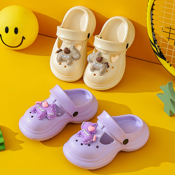 Детски EVA сандали с EVA горна част и EVA подметка, антиплъзгаща подметка, ултра леки, повдигаща подметка