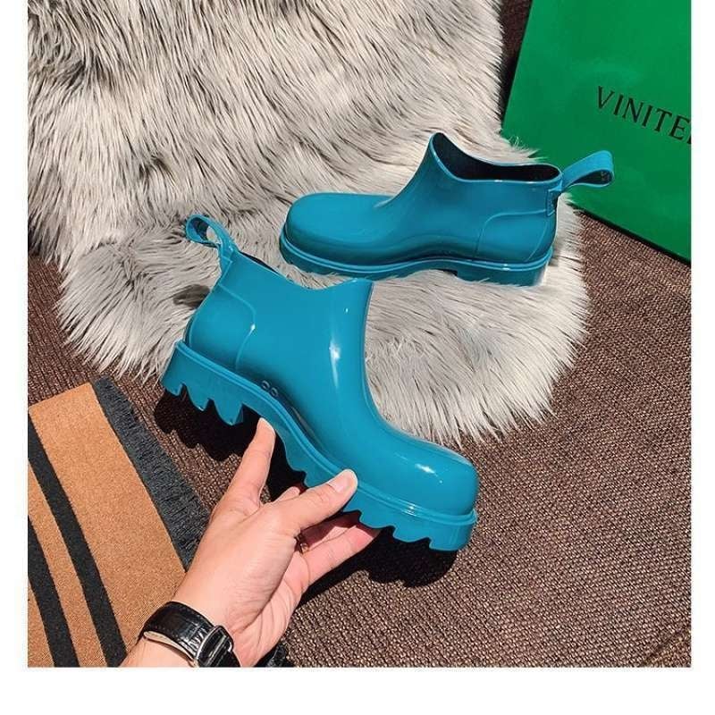 Unisex lietus zābaki virs ceļgala no PVC – bieza zole, ūdensizturīgi un pretslīdes rudens–ziemas sezonai