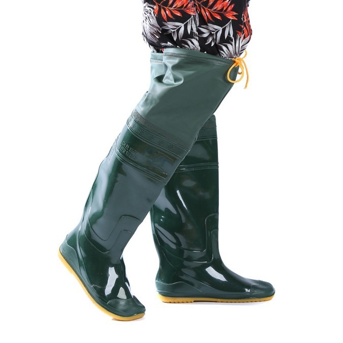Cizme de ploaie din PVC pentru femei, peste genunchi, talpă plată, pentru toate anotimpurile