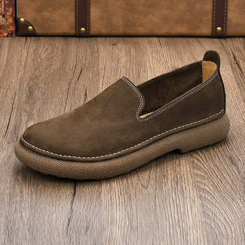 Muške kožne jedrarske tenisice, prozračan komfor, uložak od prirodne kože, gumeni potplat injekcijom oblikovanjem