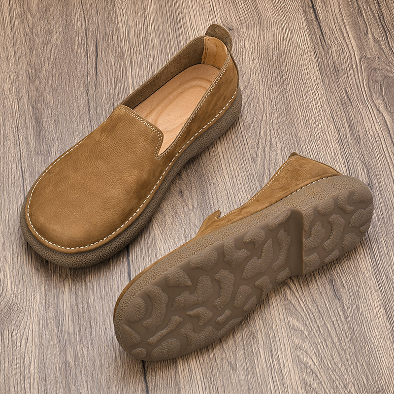 Muške kožne jedrarske tenisice, prozračan komfor, uložak od prirodne kože, gumeni potplat injekcijom oblikovanjem