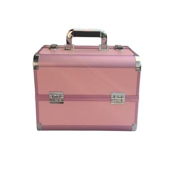 Többfunkciós sminktáska, kemény doboz alakú külső, fedett nyitás, Oxford anyagú bélés, belső cipzáras rekesz (Anyag: Oxford; Forma: doboz típus; Keménység: kemény; Nyitás: fedett; Belső zseb: cipzár)