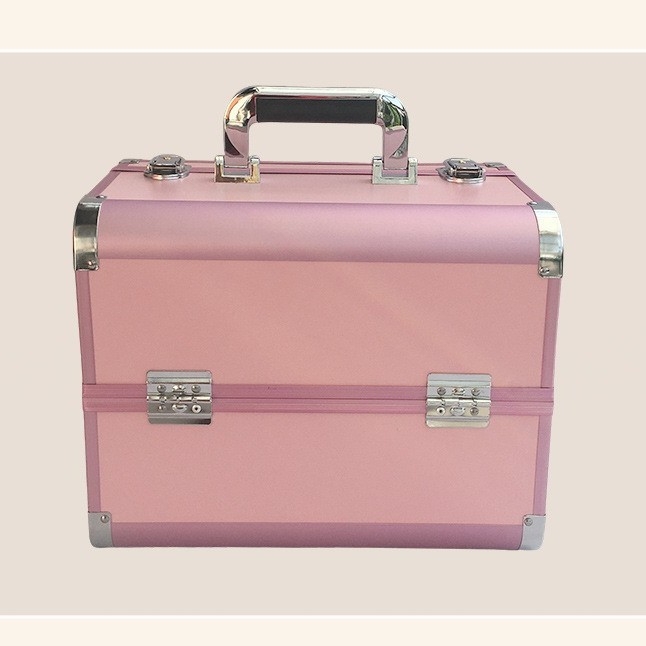 Többfunkciós sminktáska, kemény doboz alakú külső, fedett nyitás, Oxford anyagú bélés, belső cipzáras rekesz (Anyag: Oxford; Forma: doboz típus; Keménység: kemény; Nyitás: fedett; Belső zseb: cipzár)