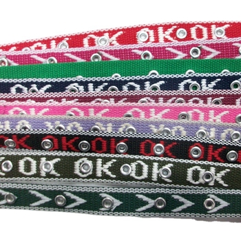 Tkani platneni pojas s željeznom kopčom s iglom, Jacquard završna obrada, pakiranje 12 kom.