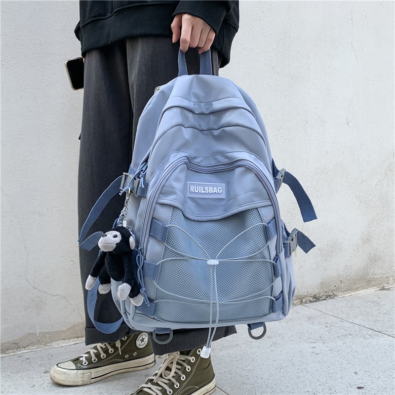 Unisex ruksak s križnim remenima, lagan, sveučilišni stil, INS stil akademski izgled, kapaciteta 36–55 L, stane 15-inčni prijenosnik, Oxford platno