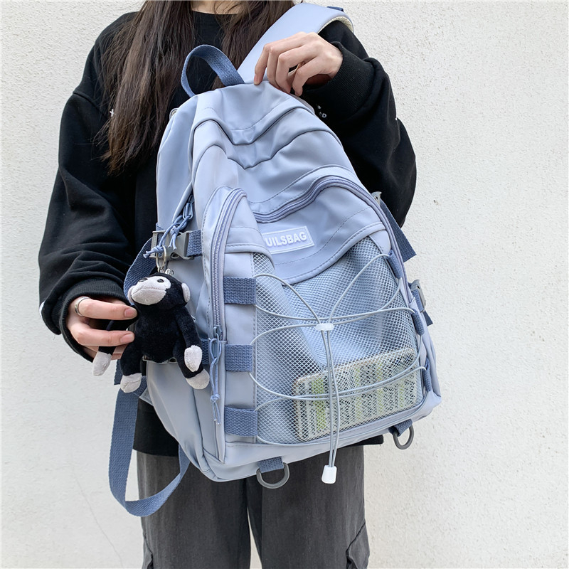 Unisex ruksak s križnim remenima, lagan, sveučilišni stil, INS stil akademski izgled, kapaciteta 36–55 L, stane 15-inčni prijenosnik, Oxford platno