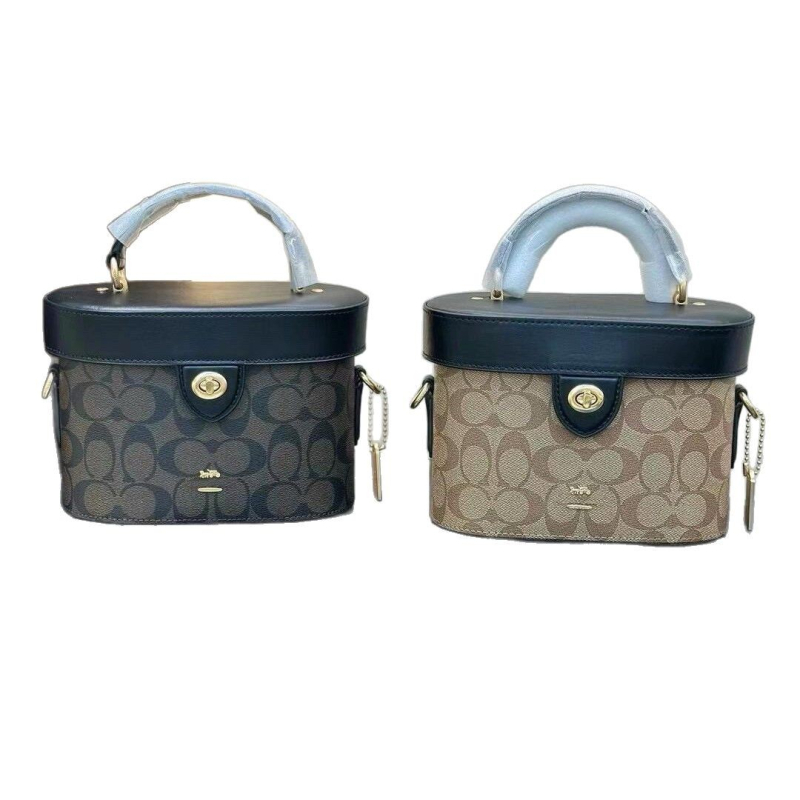 Box bag cu capac, formă cilindrică, piele naturală, căptușeală poliester, primăvara 2025