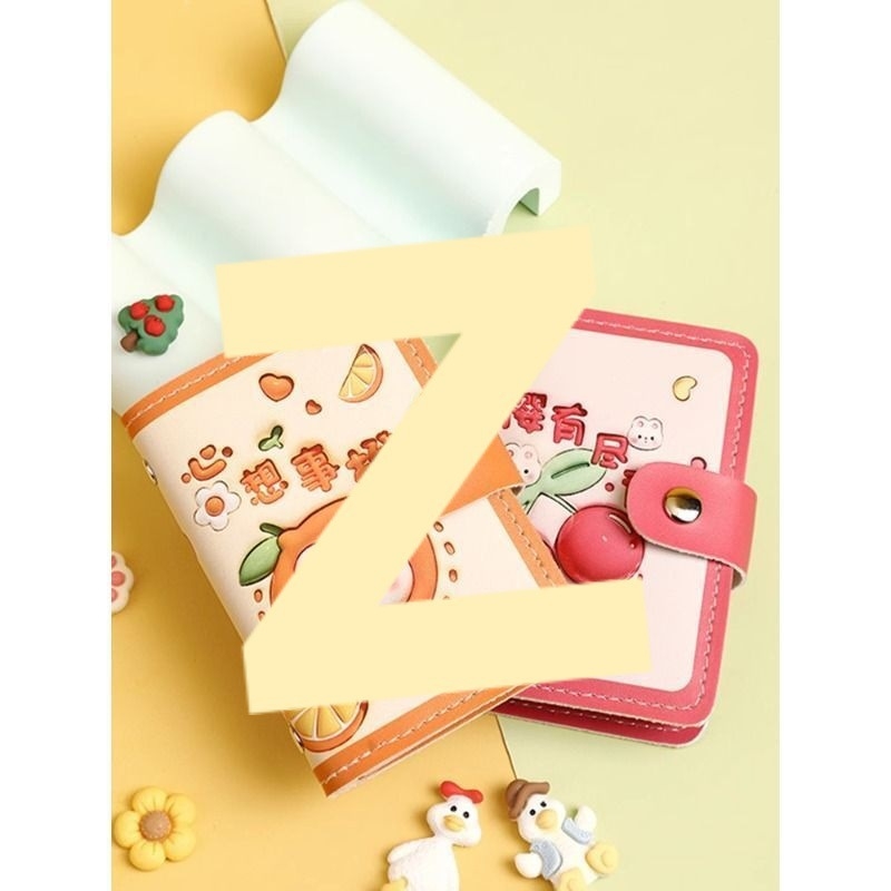Θήκη καρτών σε στιλ αλμπουμ, γλυκό καρτούν σχέδιο, μεγάλη χωρητικότητα, PU δέρμα