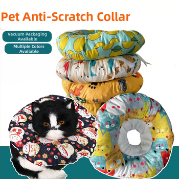 Macska nyakörv - puha szövet, univerzális méret, harapás elleni