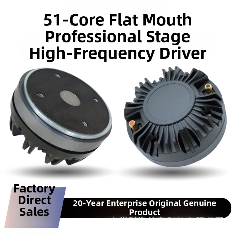 Aooboe augstas frekvences vadītājs ar plakanu rogu, ārējā magnētiskā ķēde, tīra titāna diafragma, piemērots skaļruņiem