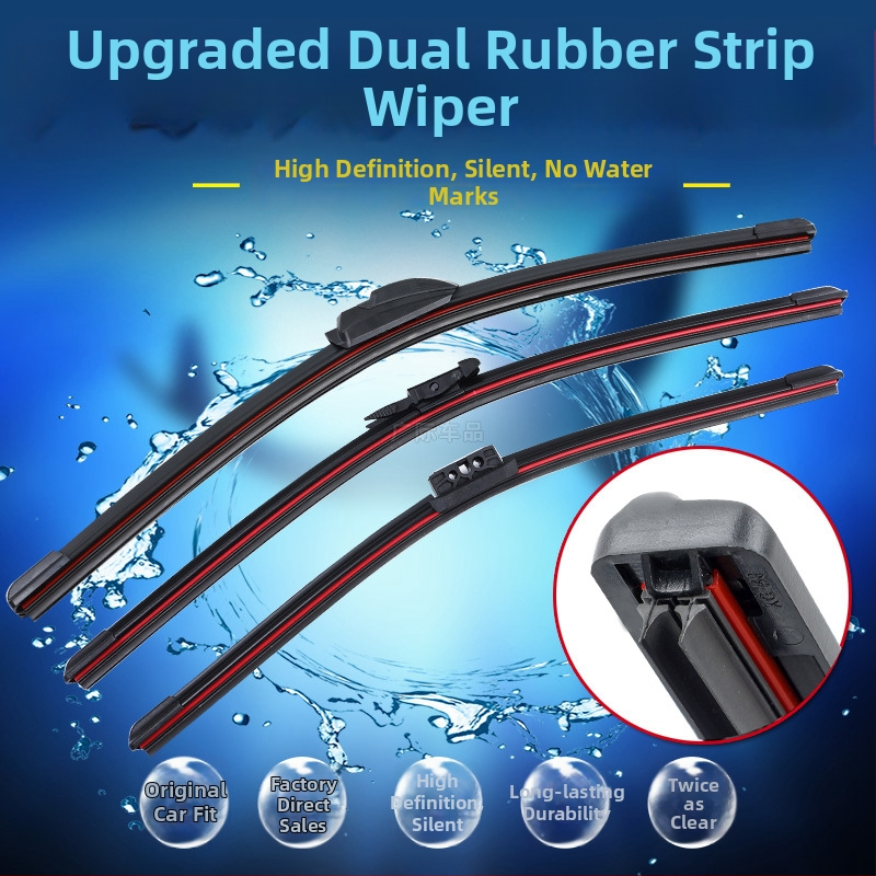 Bezkaula automašīnas tīrītāja lāpstiņa, modelis GJ0022, 12V, gumijas-tērauda-plastikas maisījums, universāla saderība