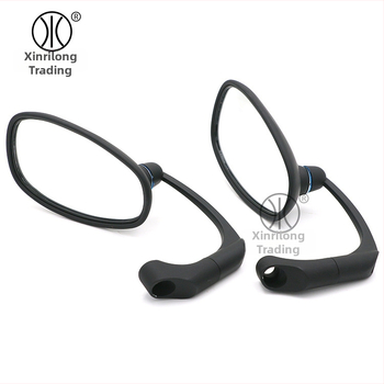 HP-J003 мотоциклетно огледало за обратно виждане, плоско огледало, 12V, корпус ABS+алюминиева сплав, стъклена леща, съвместимо с 8 мм и 10 мм кормило