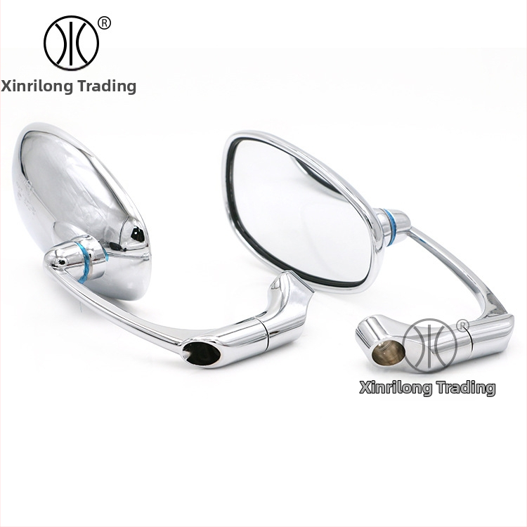 HP-J003 mootorratta tagurpidi peegel, lamepeegel, 12V, ABS+alumiiniumisulamist korpus, peegli klaas, sobib 8 mm või 10 mm roolile