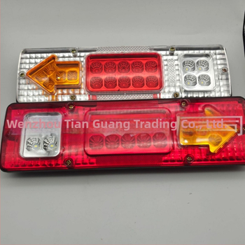 DY-106 ABS sānu platuma brīdinājuma gaisma ar 4 LED, bremžu un pagrieziena signālu, 10-30V, piemērota kravas automašīnām un autobusiem