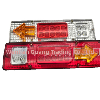 DY-106 ABS sānu platuma brīdinājuma gaisma ar 4 LED, bremžu un pagrieziena signālu, 10-30V, piemērota kravas automašīnām un autobusiem