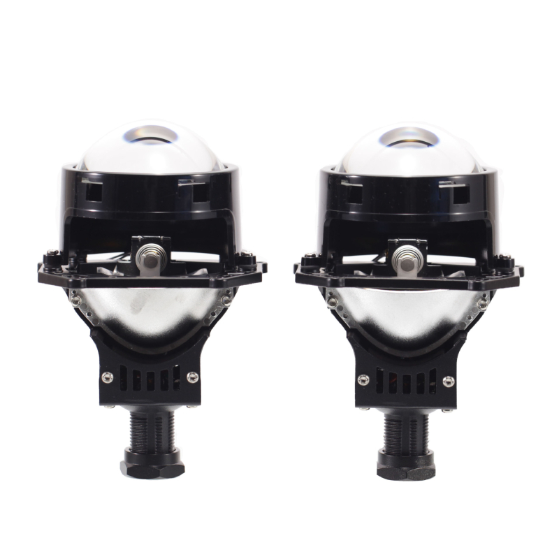 Far LED pentru motocicletă, cu lumină dublă, 55/65W, 12V, 5000-12000 lm, durată de viață 300000 h, model K5 lumină dublă