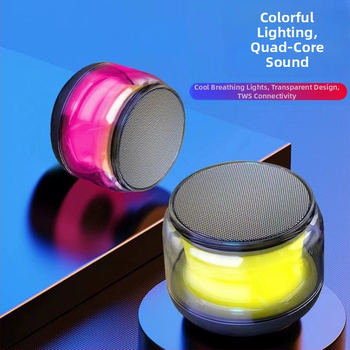 Bezvadu Bluetooth skaļrunis ar mini subwooferi - jauda 5W, iekšējā akumulatora jauda 500–800 mAh, frekvenču diapazons 100 Hz–20 kHz, Bluetooth 5.0