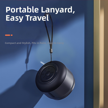 Bezvadu Bluetooth skaļrunis ar mini subwooferi - jauda 5W, iekšējā akumulatora jauda 500–800 mAh, frekvenču diapazons 100 Hz–20 kHz, Bluetooth 5.0