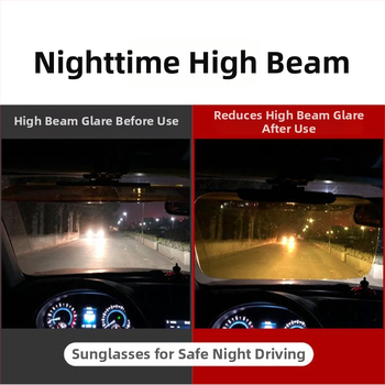 Automobilio anti-glare skydelis dienai ir nakčiai, teleskopinis montavimas, aliuminio folija, universalus tvirtinimas, Toyota suderinamas