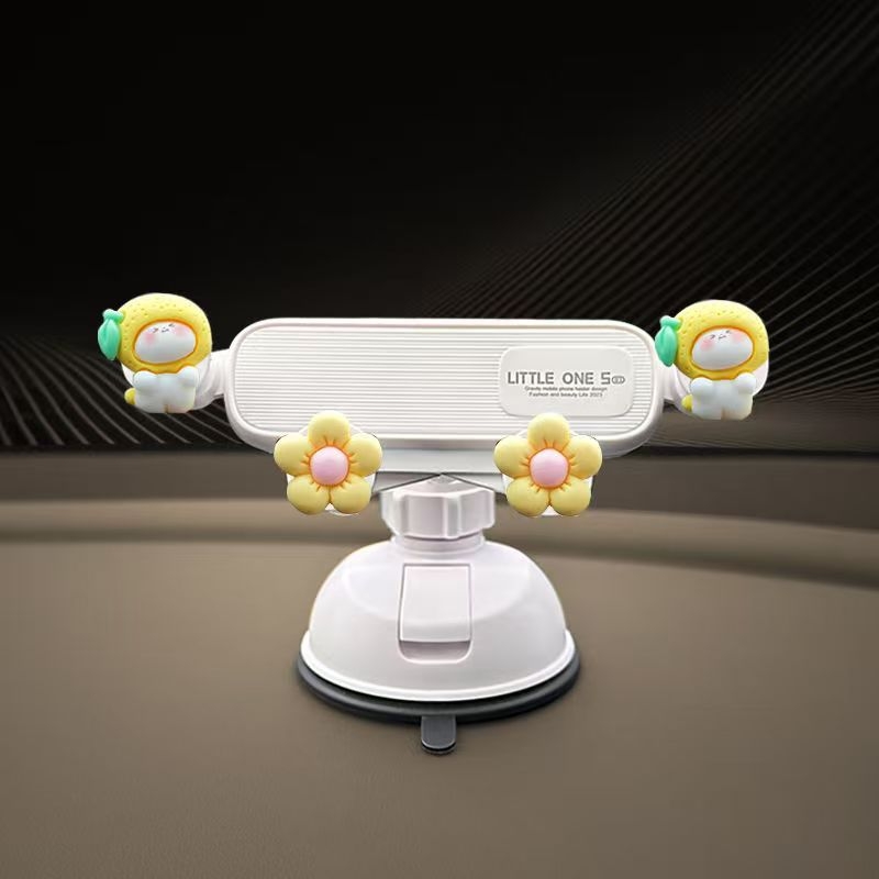 Držač telefona za automobil s vakuumskim nosačem na instrument ploču, univerzalni, nepunjen, karikatura dizajn