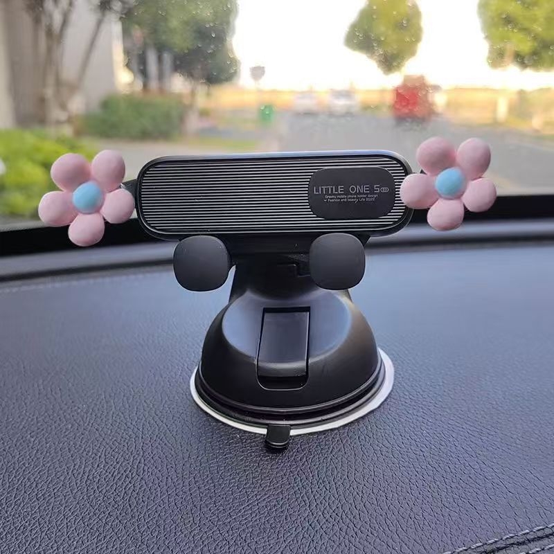 Držač telefona za automobil s vakuumskim nosačem na instrument ploču, univerzalni, nepunjen, karikatura dizajn