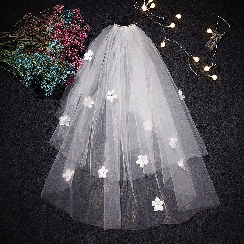 Воал и украса за глава, ултра фееричен стил, кратък моден проп за снимки от инфлуенсър, булчинско основно сватбено облекло, Марка Unique • Налично в склада • Лято 2021