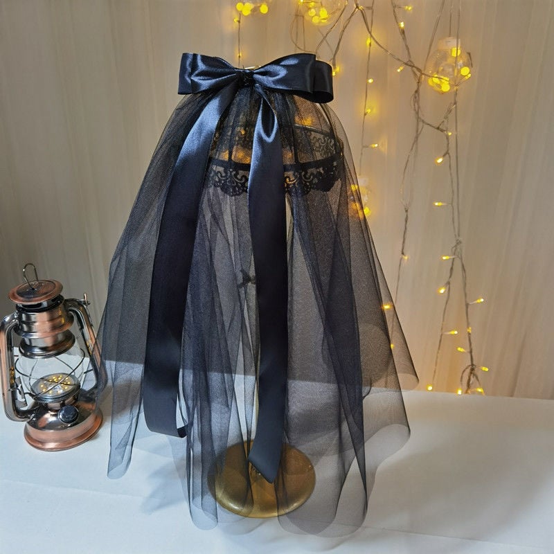 Воал и украса за глава, ултра фееричен стил, кратък моден проп за снимки от инфлуенсър, булчинско основно сватбено облекло, Марка Unique • Налично в склада • Лято 2021