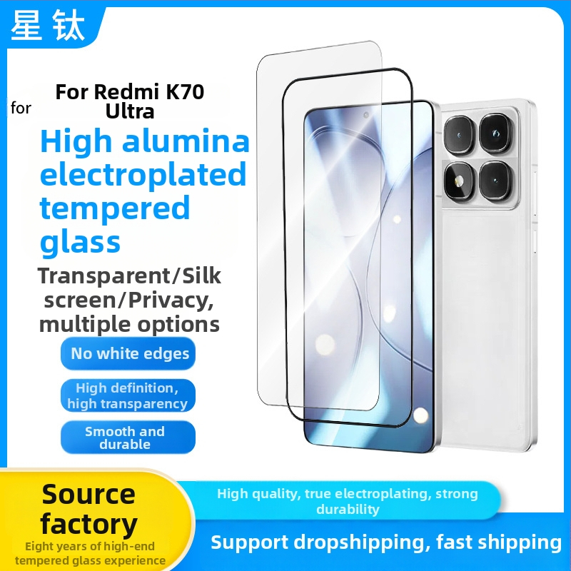 Redmi K70 Ultra edzett üveg képernyővédő – matt felület, adatvédelmi védelem, HD élesség