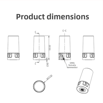 TDXL GNSS Beidou GPS – Augstas precizitātes drona pozicionēšana, daudzfrekvenču aktīvā četrvirpā spirālantenna RTK kartēšanai
