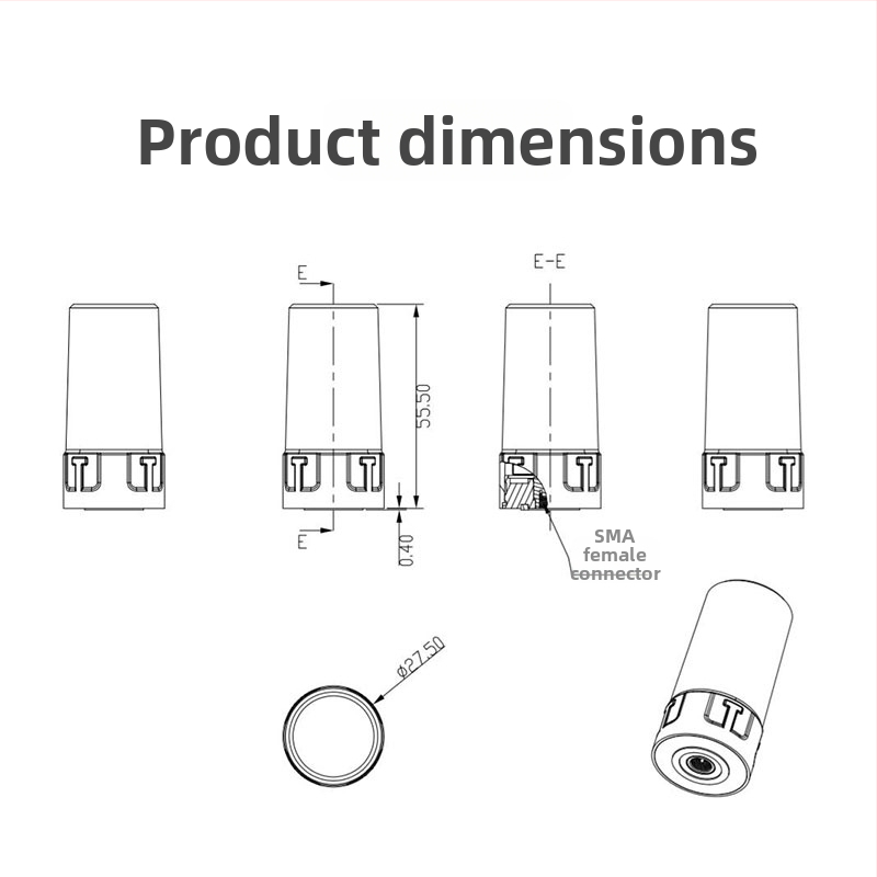 TDXL GNSS Beidou GPS – Augstas precizitātes drona pozicionēšana, daudzfrekvenču aktīvā četrvirpā spirālantenna RTK kartēšanai