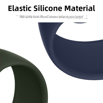 Silikona siksna Apple Watch, viencilpju dizains, saderīgs ar Series 9/8/7/6/SE, sprādze, svars 15 g, izlaidums 2024