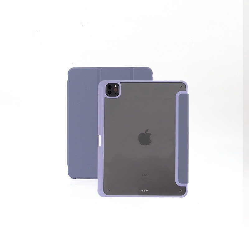 Silikoninis iPad apsauginis dėklas, plonas ir lengvas, sulankstomas flip dangtelis su magnetiniu stovu, automatinis miegas, suderinamas su Apple iPad (daugelis modelių)