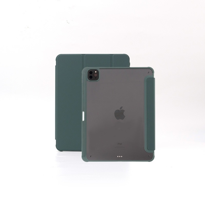 Silikoninis iPad apsauginis dėklas, plonas ir lengvas, sulankstomas flip dangtelis su magnetiniu stovu, automatinis miegas, suderinamas su Apple iPad (daugelis modelių)