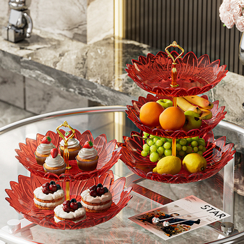 Műanyag gyümölcstál, Xijueya márka, modern minimalist stílus, 2025-ben bemutatva