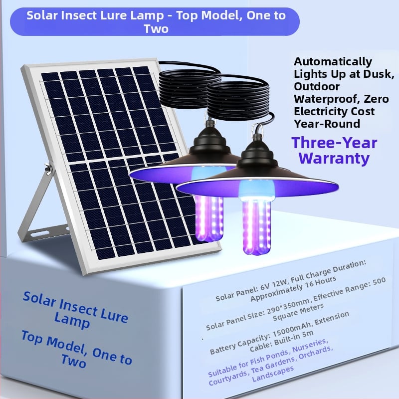 Lipnioji komarų gaudyklė lauke, 10 m² aprėptis, rankinis elektrinis veikimas, be baterijų