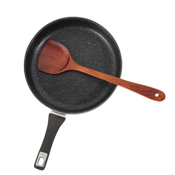 Koka ēdiena gatavošanas lāpstiņa nepieķepjošām pannām, anti-slīdēšana, anti-apdedzināšana, koks, logotipa druka, pielāgošana, privātā zīmola iespēja