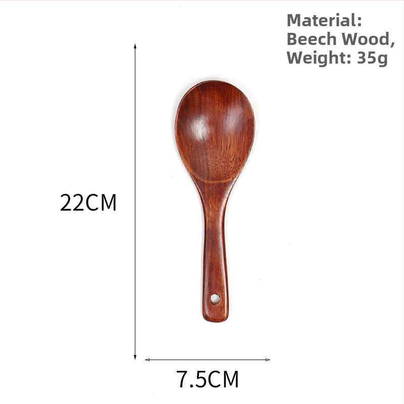 Koka ēdiena gatavošanas lāpstiņa nepieķepjošām pannām, anti-slīdēšana, anti-apdedzināšana, koks, logotipa druka, pielāgošana, privātā zīmola iespēja