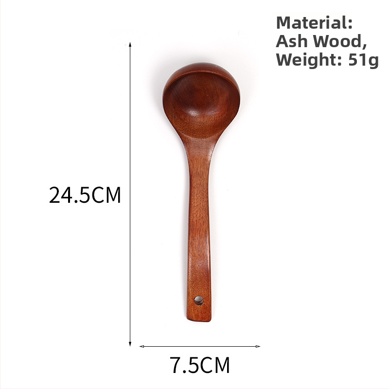 Koka ēdiena gatavošanas lāpstiņa nepieķepjošām pannām, anti-slīdēšana, anti-apdedzināšana, koks, logotipa druka, pielāgošana, privātā zīmola iespēja