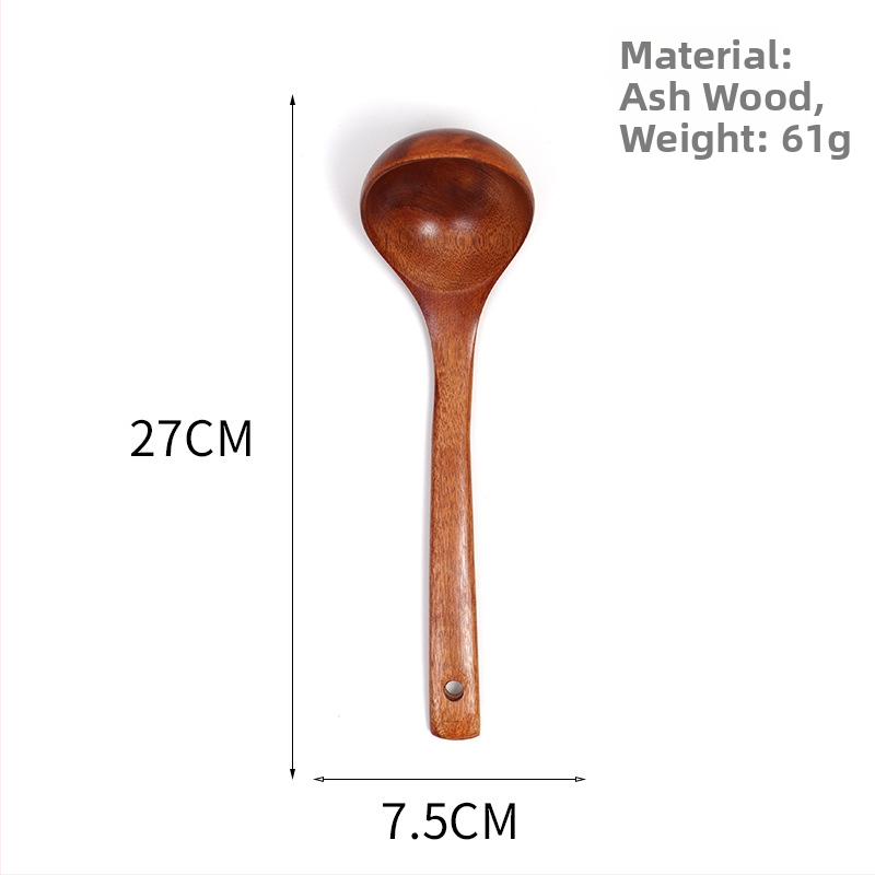 Koka ēdiena gatavošanas lāpstiņa nepieķepjošām pannām, anti-slīdēšana, anti-apdedzināšana, koks, logotipa druka, pielāgošana, privātā zīmola iespēja