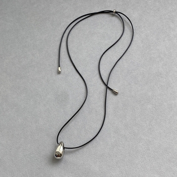 Colier unisex din cupru, cu zale regulate, placare electroplatină, stil lux ușor.