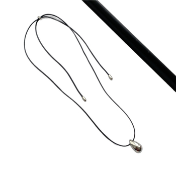 Colier unisex din cupru, cu zale regulate, placare electroplatină, stil lux ușor.